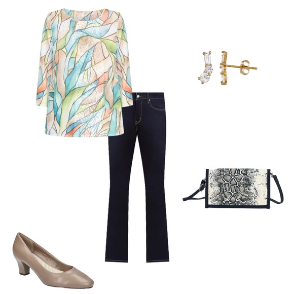 Levi Strauss Black Denim Jeans 315 Shaping Boot Cut Jeans - Picture 8 of 11